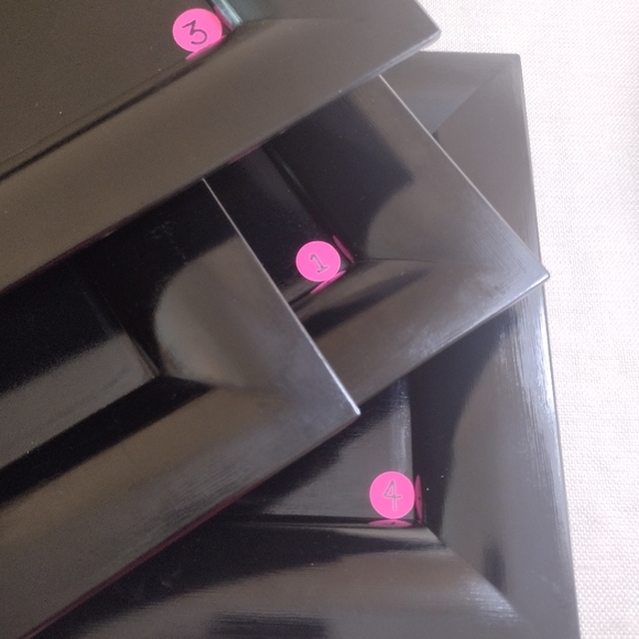 Bauscher Black Rectangular Chargers Restaurant Quality Charcuterie - Picture 14 of 14